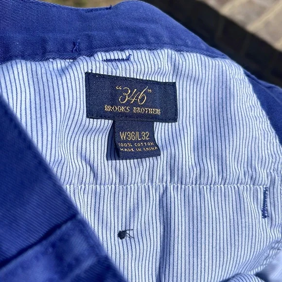 Brooks Brothers 346 Men’s dress Pants 36w 32l - Picture 3 of 5